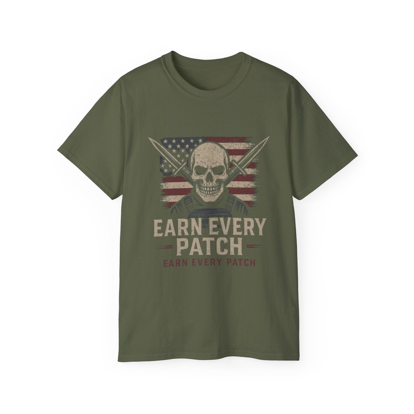 "Tactical Tee" - "Earn Every Patch"