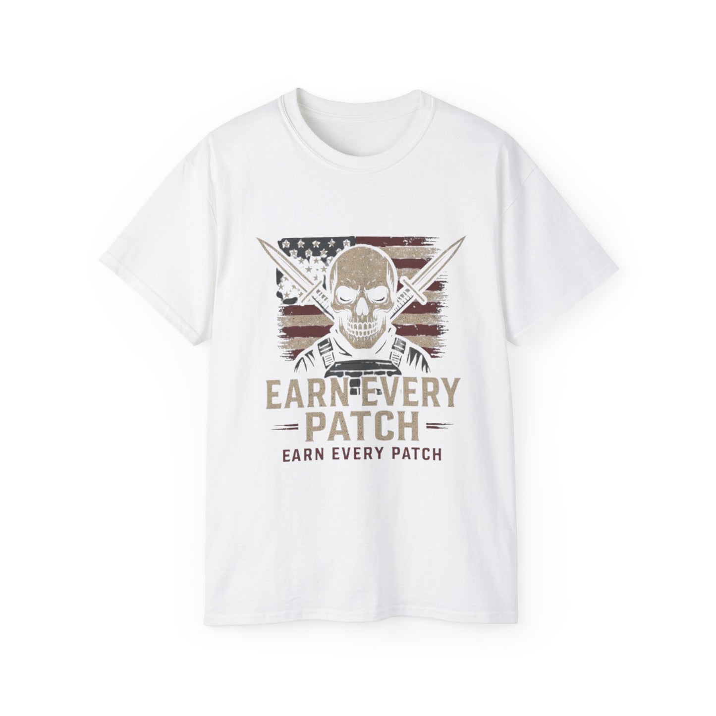 "Tactical Tee" - "Earn Every Patch"