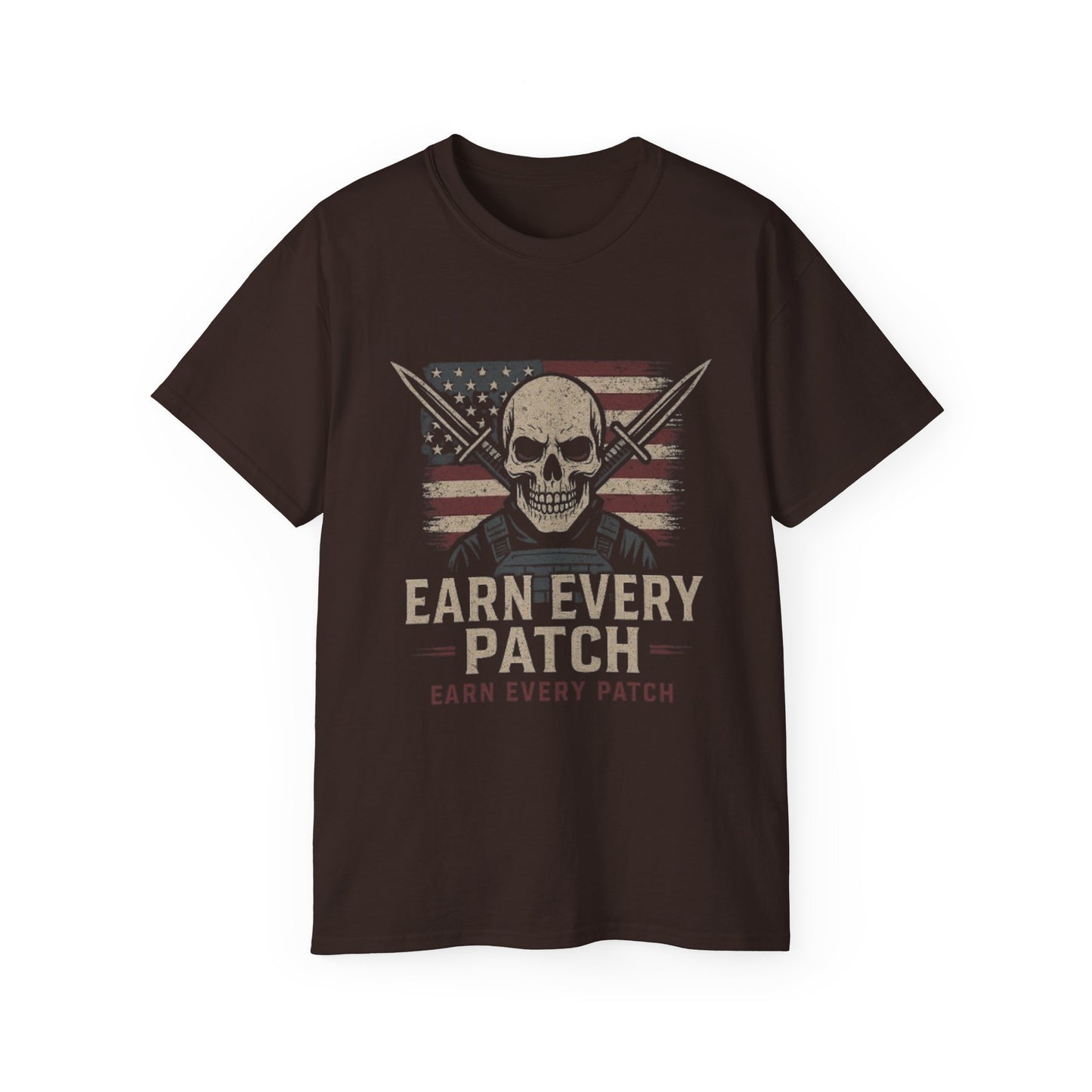 "Tactical Tee" - "Earn Every Patch"