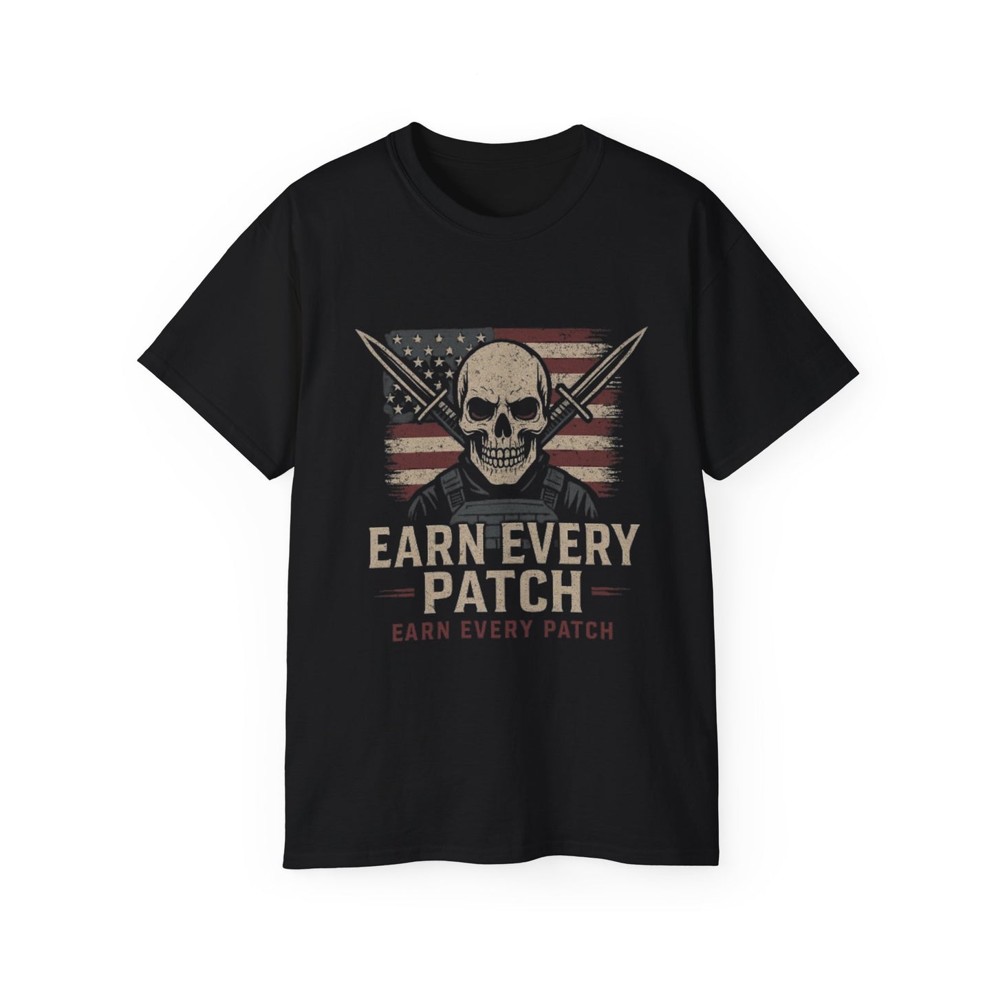 "Tactical Tee" - "Earn Every Patch"