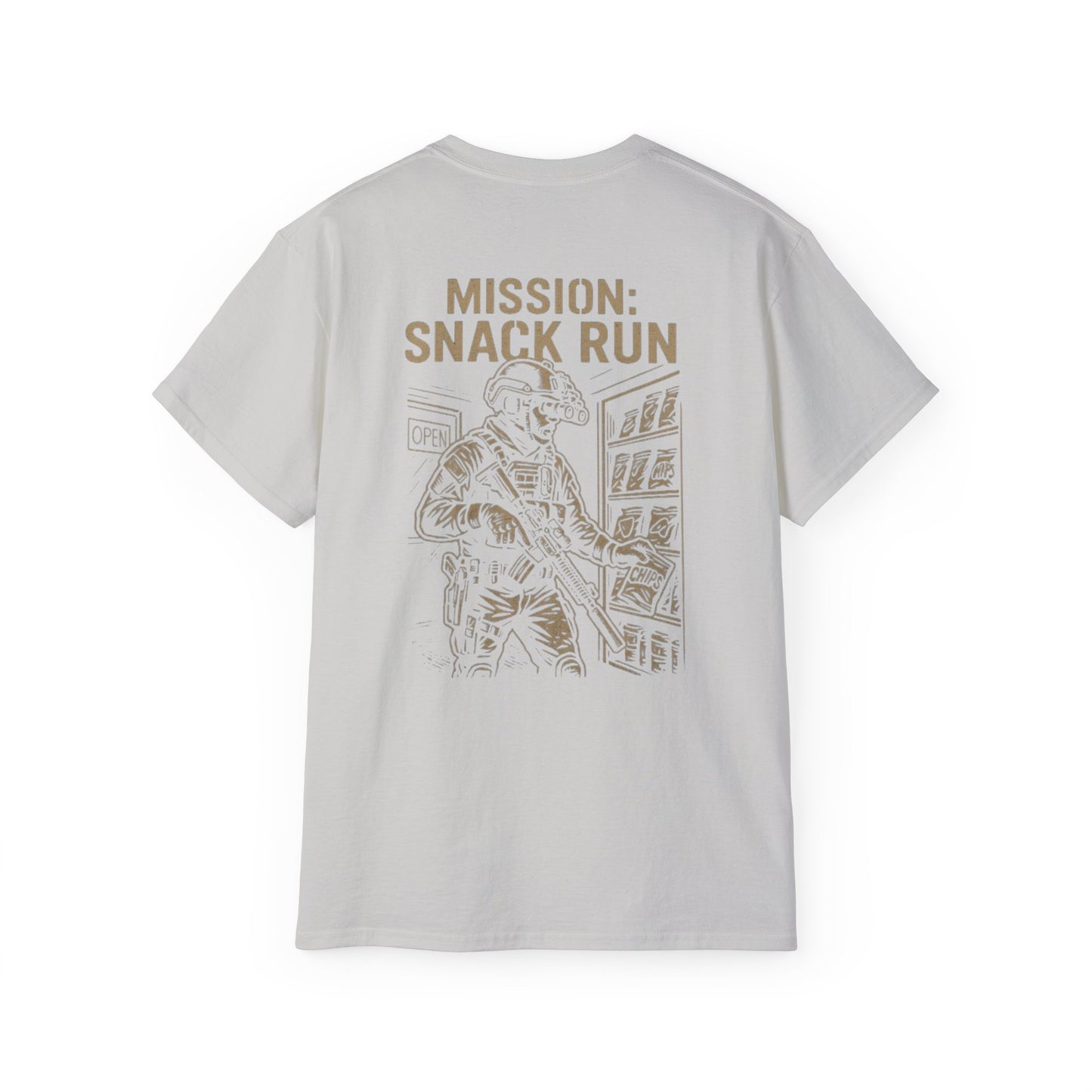 "Tactical Tee" - "Mission: Snack Run"